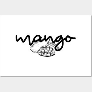 mango - black - with sketch Posters and Art